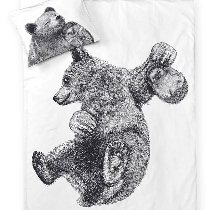 Bear and hedgehog – new cute designs by Jenna Kunnas for Finlayson - Napa  Agency